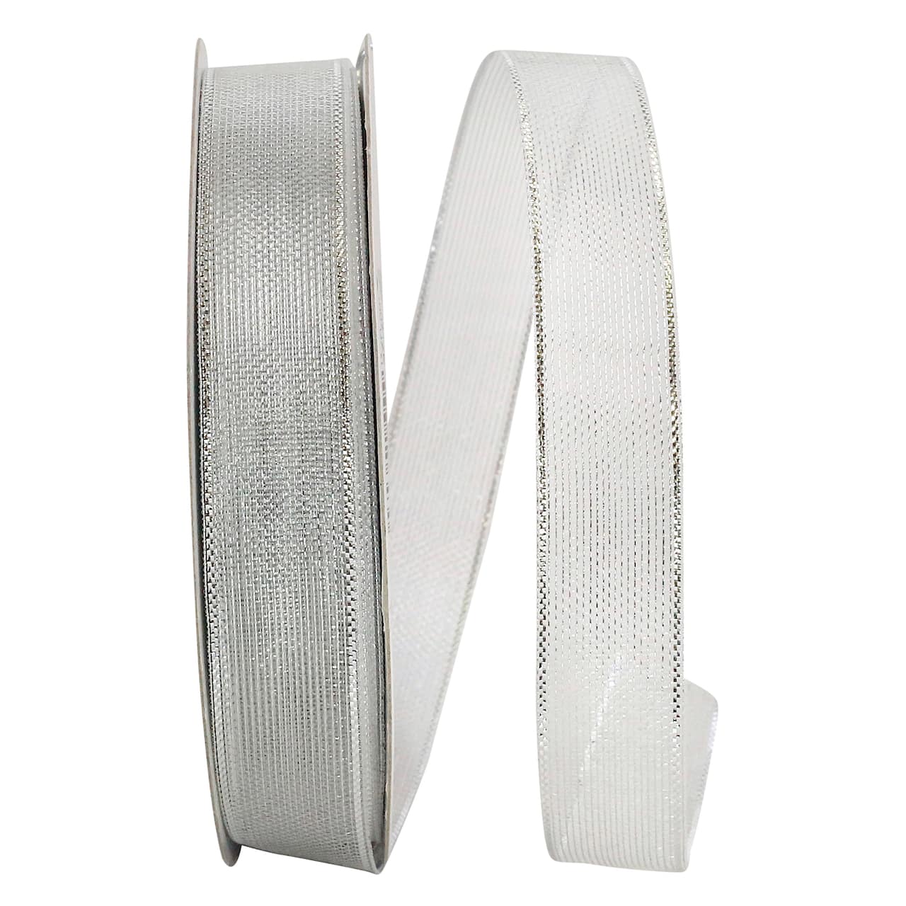 JAM Paper 5/8" x 25yd. Silver Deluxe Sheer Ribbon